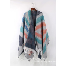 Fashion new arrival stripe longue écharpe / poncho